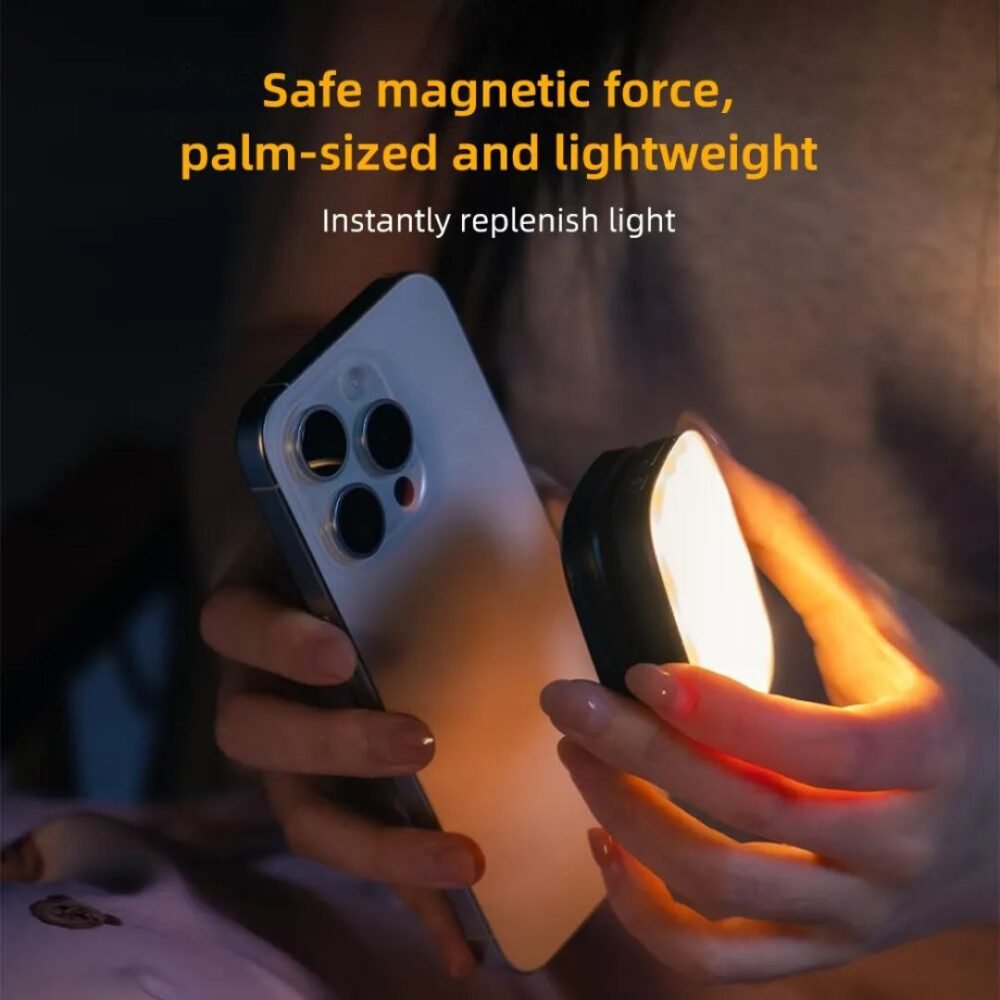 Magsafe Portable Selfie Makeup Mirror and Ring Light - Image 2