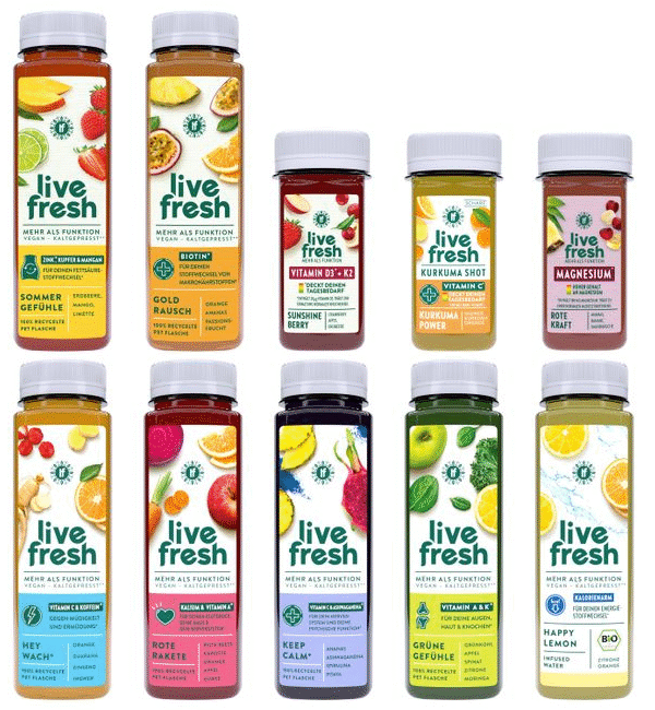 LiveFresh Klassische Saftkur 3 Tage 1x3 St Getränk