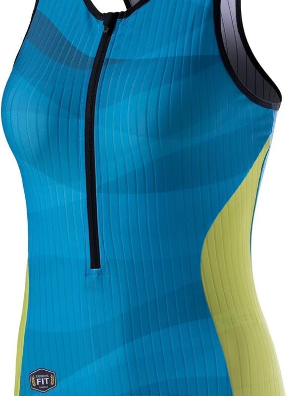 MY KILOMETRE Womens Triathlon Top Tri Singlet Racerback Performance Triathlon Top with Back Pockets