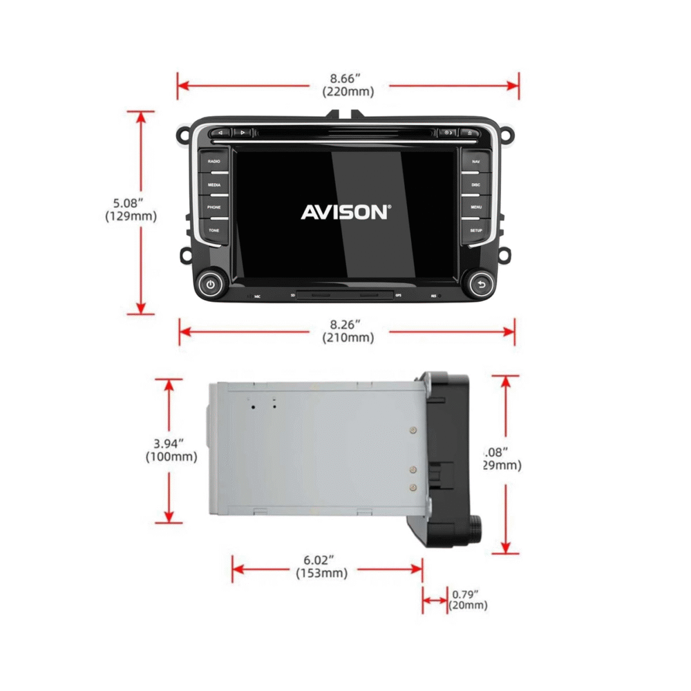 VW Seat & Skoda Navigation Pro Kabelloses Carplay - Image 4