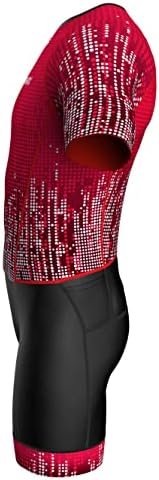 Sparx Mens Elite Aerosuit Triathlon Suit Mens Short Sleeve Tri Suit Skinsuit