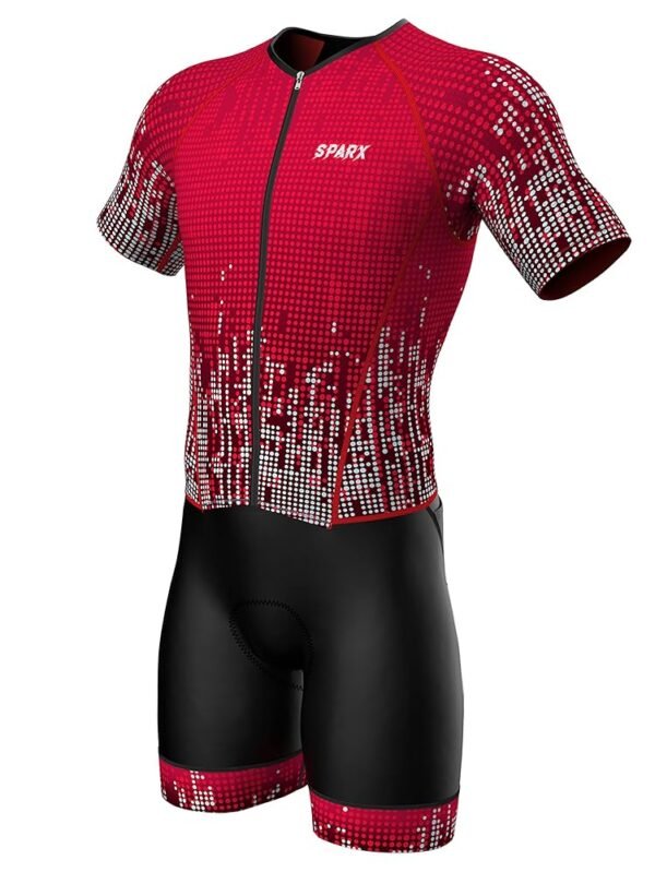 Sparx Mens Elite Aerosuit Triathlon Suit Mens Short Sleeve Tri Suit Skinsuit