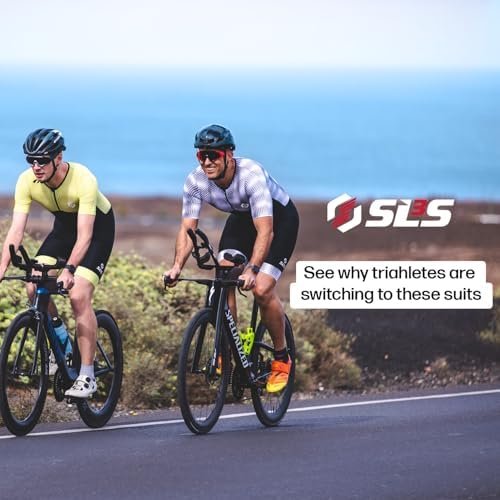 Triathlon Suits Mens - Aerodynamic Sleeved Tri Suit Men – Lightweight Trisuit with Premium FX Fabrics