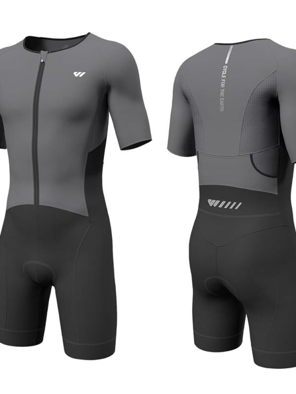 Triathlon Suits Mens,High Elasticity Breathable Quick-qrying Trisuit Race‌ Skinsuits Cycling Swimskin Bike Swim Run