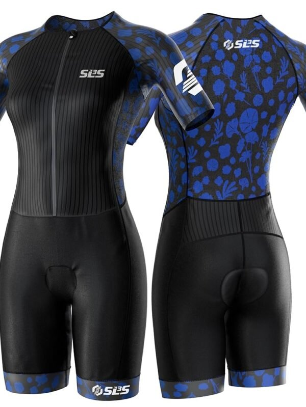 Triathlon Suits Women Elite Aero Sleeved Tri Suit Women, Trisuit, Quick-Dry, Italian Chamois, Ready for Any Distance