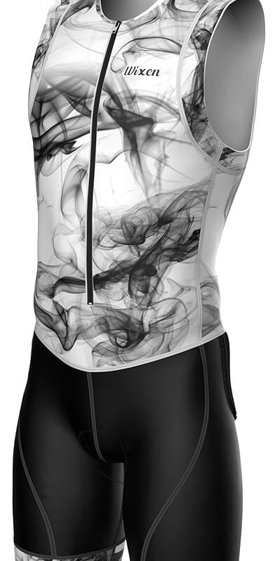 Wixen Menâ€™s Triathlon Suit â€“Breathable & Padded Tri Suit for Swim, Bike & Run | Race Day Gear for Triathletes