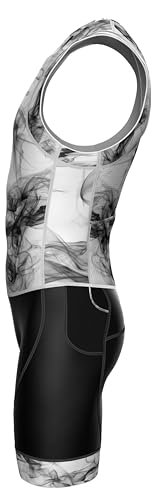 Wixen Men’s Triathlon Suit –Breathable & Padded Tri Suit for Swim, Bike & Run | Race Day Gear for Triathletes