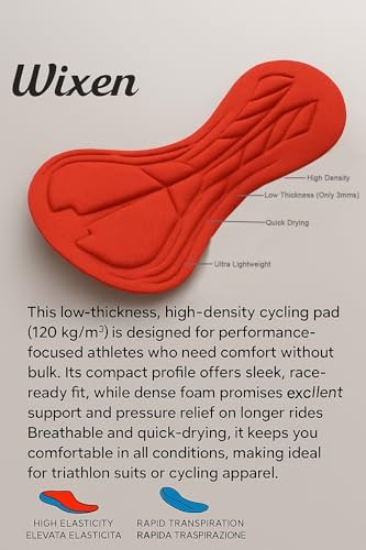 Wixen Men’s Triathlon Suit –Breathable & Padded Tri Suit for Swim, Bike & Run | Race Day Gear for Triathletes